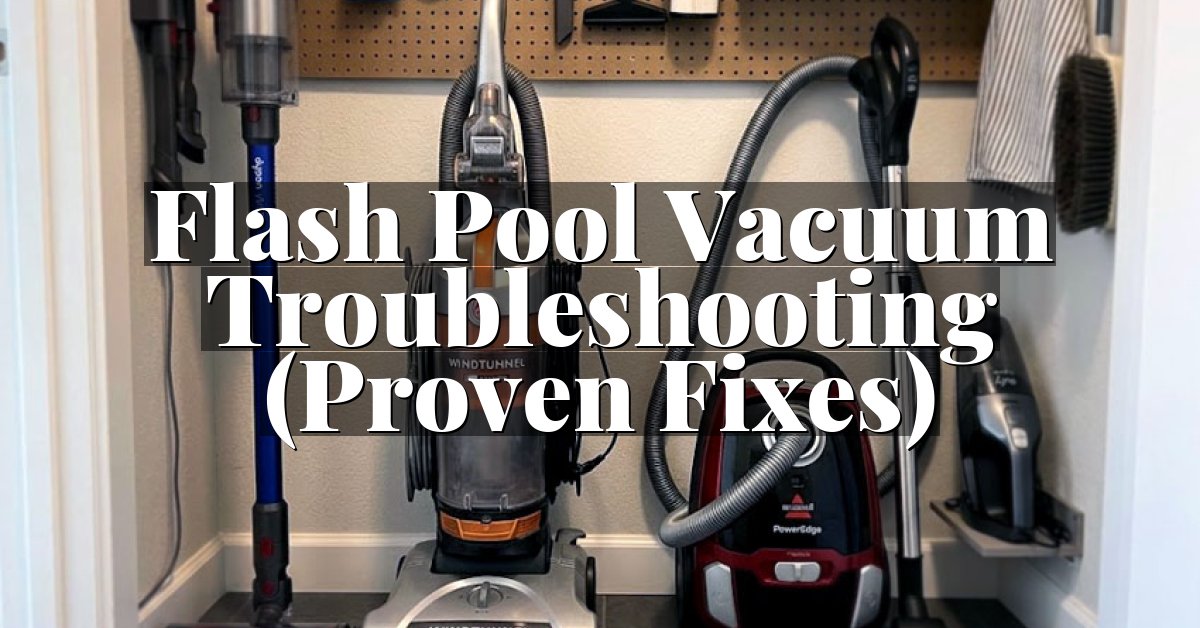 Flash Pool Vacuum Troubleshooting (Proven Fixes)