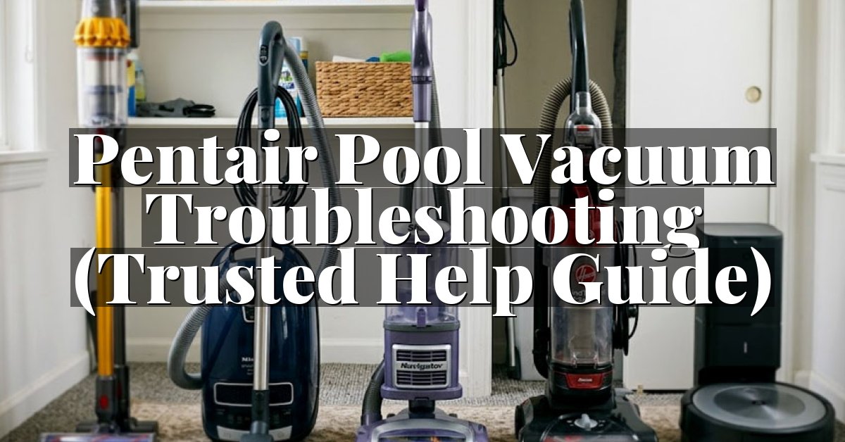 Pentair Pool Vacuum Troubleshooting (Trusted Help Guide)