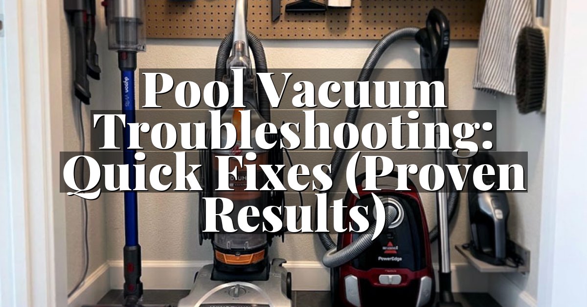 Pool Vacuum Troubleshooting: Quick Fixes (Proven Results)