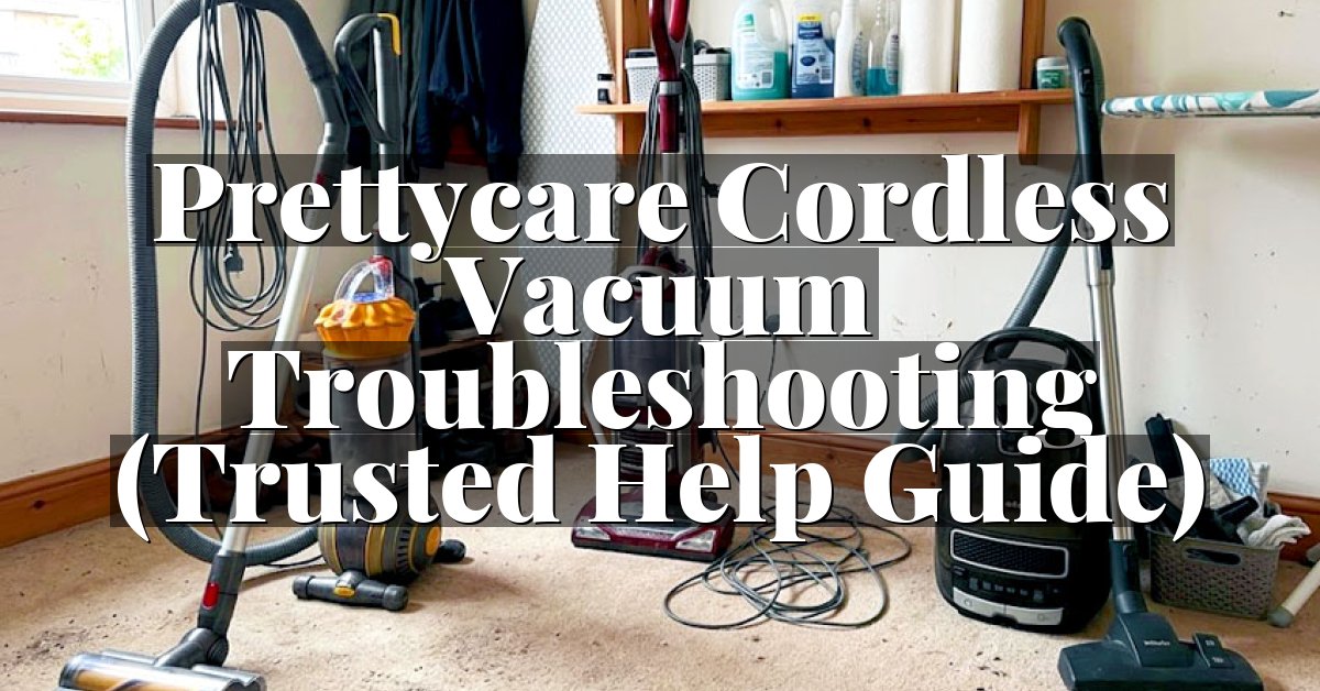 Prettycare Cordless Vacuum Troubleshooting (Trusted Help Guide)