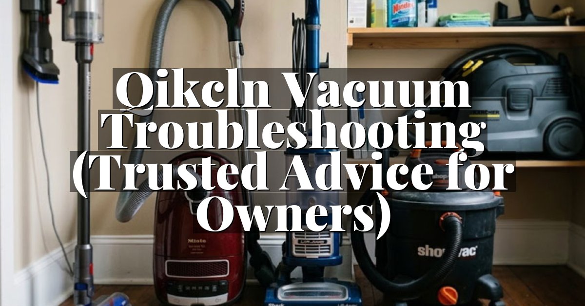 Qikcln Vacuum Troubleshooting (Trusted Advice for Owners)