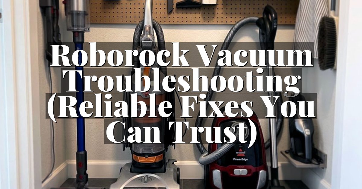 Roborock Vacuum Troubleshooting (Reliable Fixes You Can Trust)