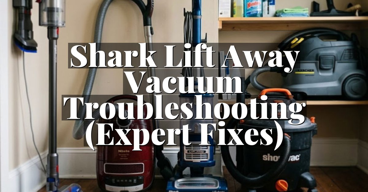 Shark Lift Away Vacuum Troubleshooting (Expert Fixes)