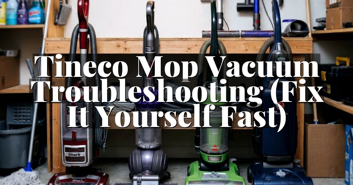 Tineco Mop Vacuum Troubleshooting (Fix It Yourself Fast)