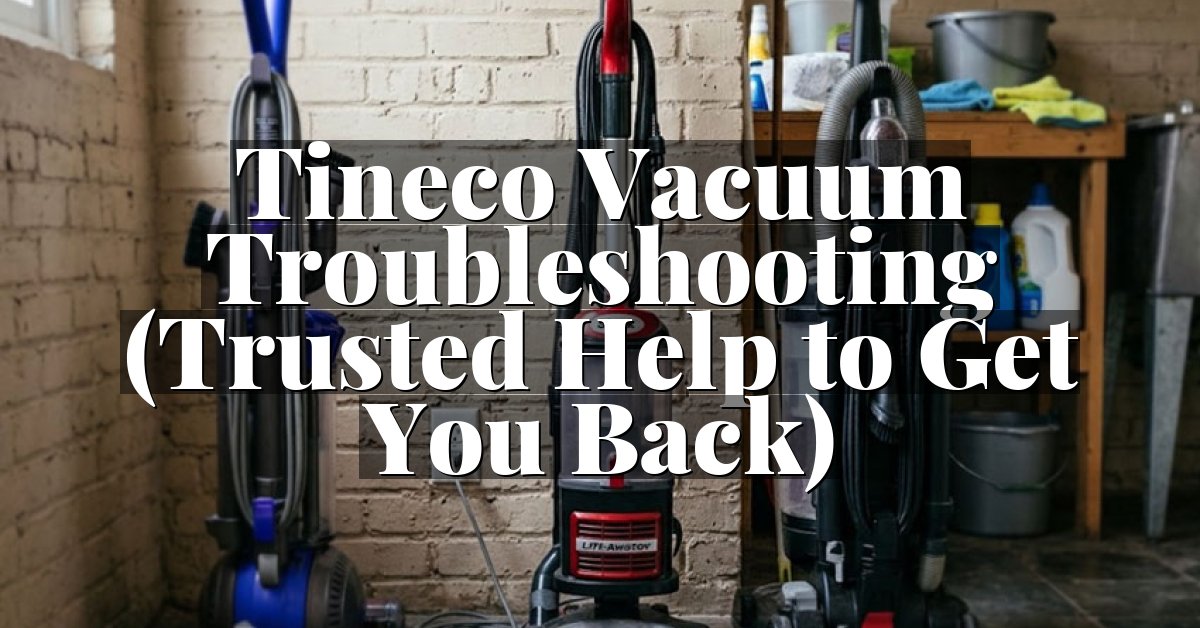 Tineco Vacuum Troubleshooting (Trusted Help to Get You Back)