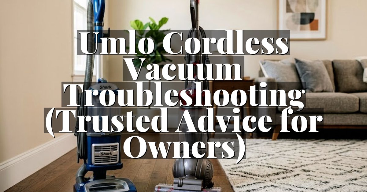 Umlo Cordless Vacuum Troubleshooting (Trusted Advice for Owners)