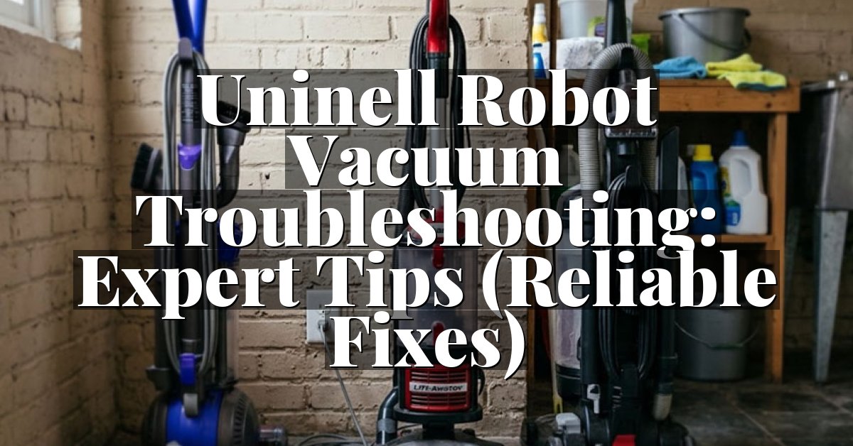 Uninell Robot Vacuum Troubleshooting: Expert Tips (Reliable Fixes)
