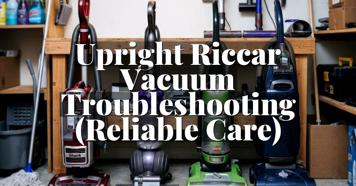 Upright Riccar Vacuum Troubleshooting (Reliable Care)