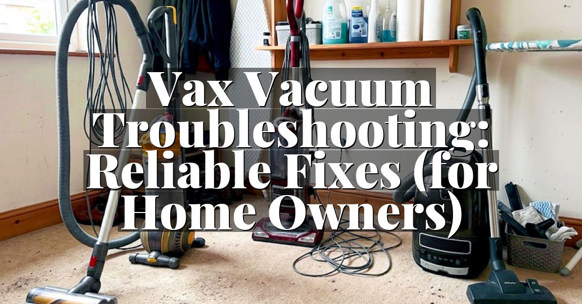 Vax Vacuum Troubleshooting: Reliable Fixes (for Home Owners)