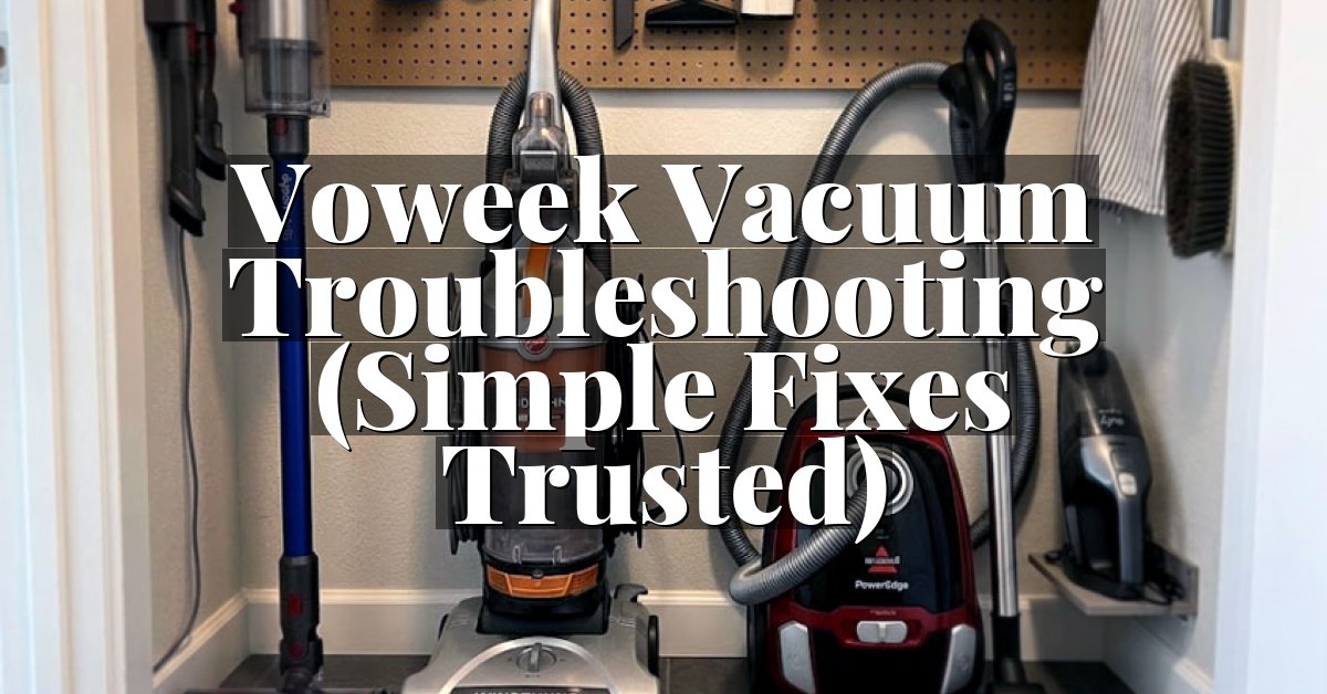 Voweek Vacuum Troubleshooting (Simple Fixes Trusted)