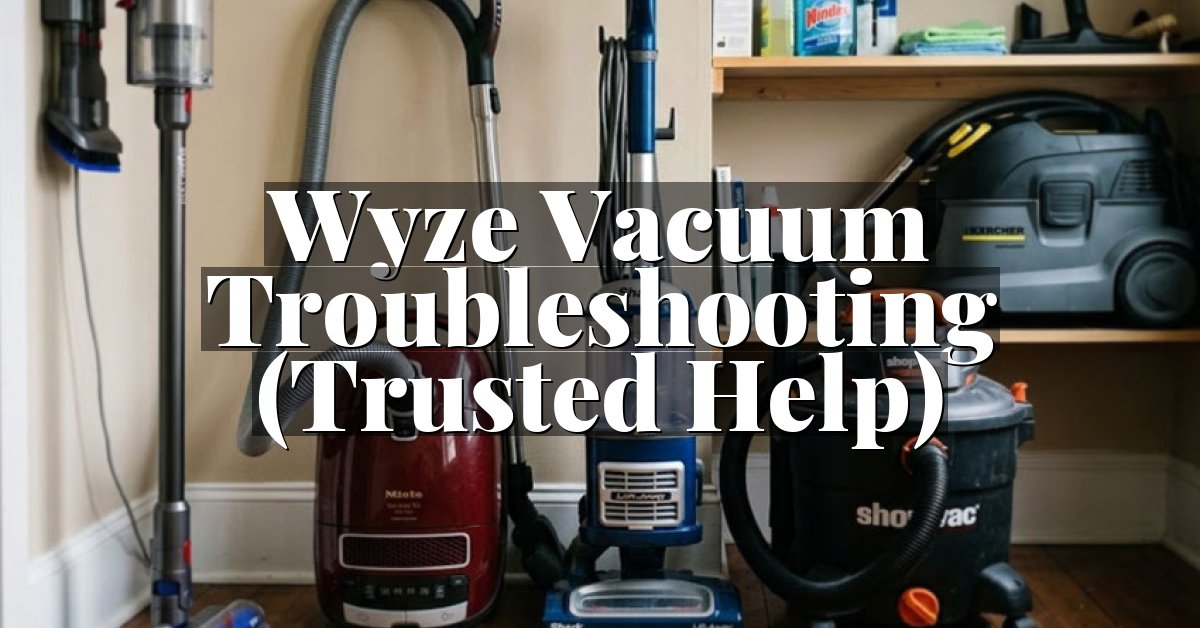 Wyze Vacuum Troubleshooting (Trusted Help)