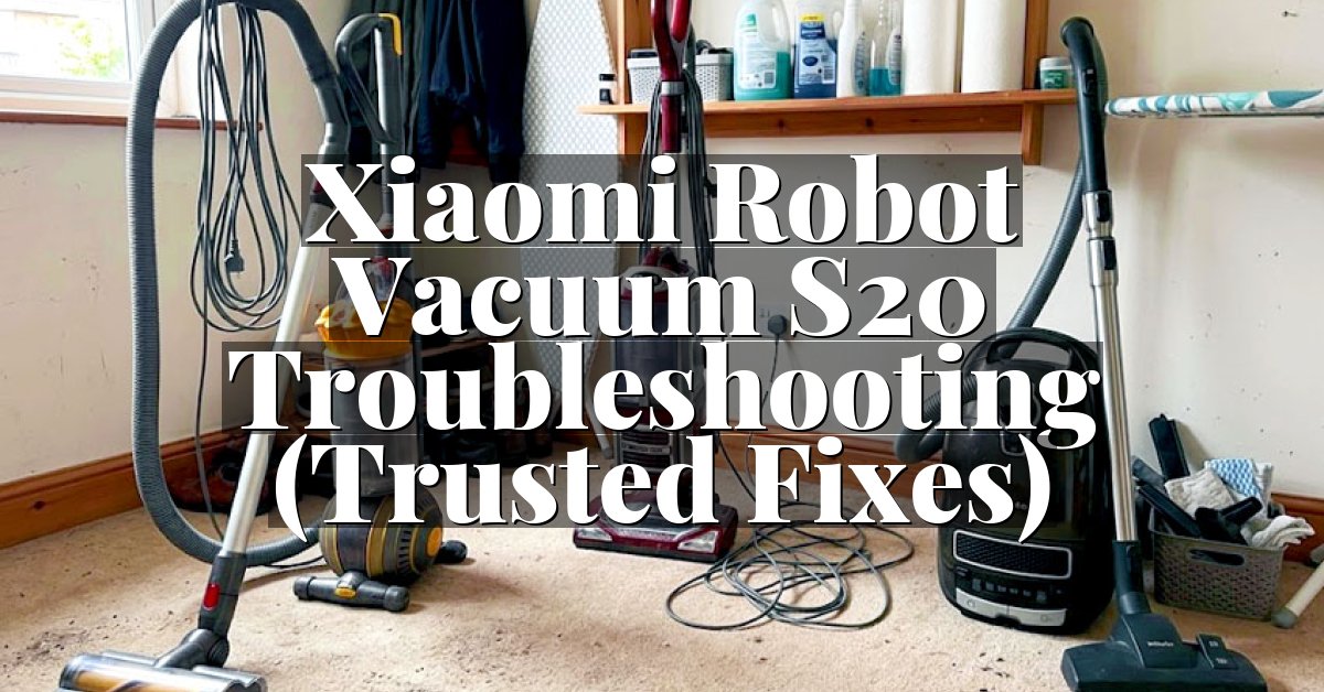 Xiaomi Robot Vacuum S20 Troubleshooting (Trusted Fixes)