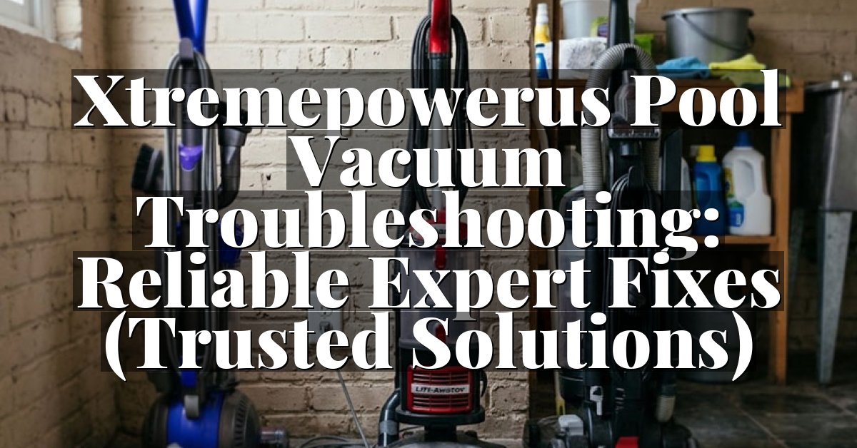 Xtremepowerus Pool Vacuum Troubleshooting: Reliable Expert Fixes (Trusted Solutions)