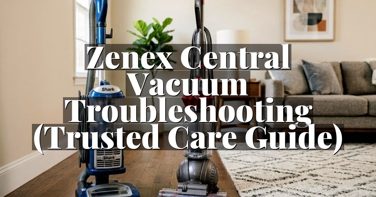 Zenex Central Vacuum Troubleshooting (Trusted Care Guide)